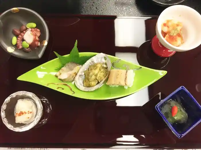 宮島旅館、錦水館のディナー（コース料理）02