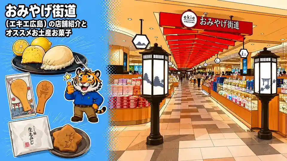 「おみやげ街道(エキエ広島)」の店舗紹介とオススメお土産お菓子