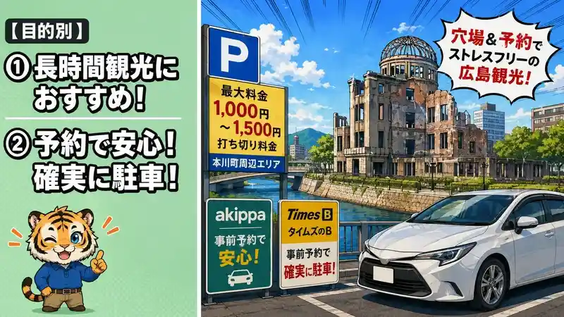 【目的別】長時間利用や駐車場待ちを避けたい人向けの穴場・予約駐車場